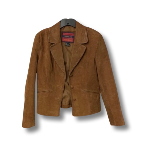 Vintage wrangler leather (suede like feel)coat. EVC - Picture 2 of 6